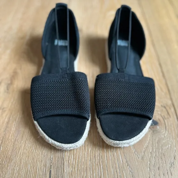 Eileen Fisher Womens Shoes Mews Slip On Padded Espadrille Sandals