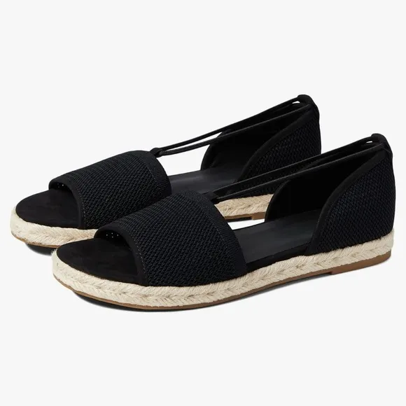 Eileen Fisher Womens Shoes Mews Slip On Padded Espadrille Sandals