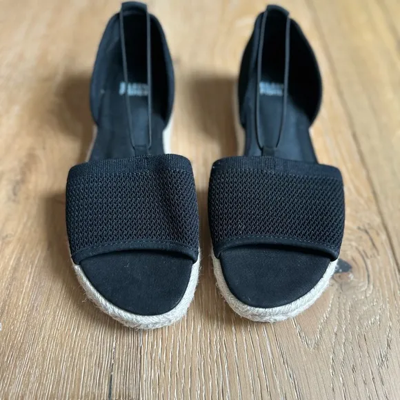 Eileen Fisher Womens Shoes Mews Slip On Padded Espadrille Sandals