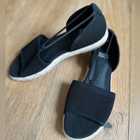 Eileen Fisher Womens Shoes Mews Slip On Padded Espadrille Sandals