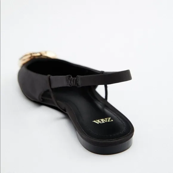 EMBELLISHED FLAT SLINGBACK SHOES