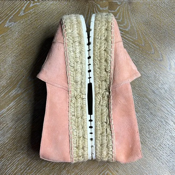 ETIENNE AIGNER Pink Wade Suede Platform Espadrilles 7