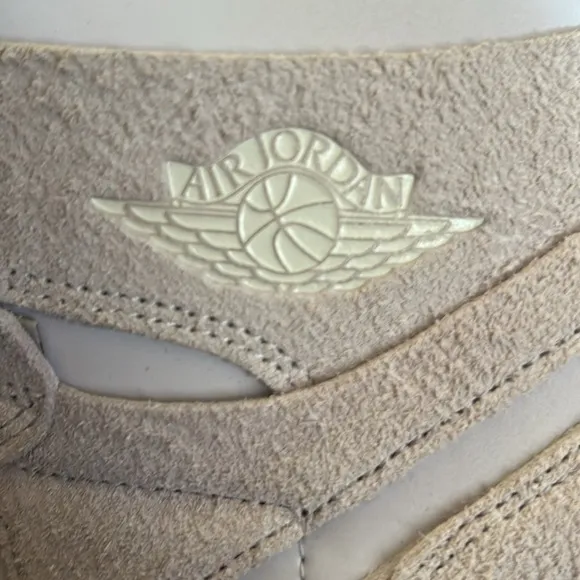 EUC NIKE AIR JORDAN ZOOM 1 MUSHROOM/CREAM SUEDE High-Top Sneakers 9.5