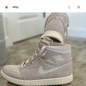 EUC NIKE AIR JORDAN ZOOM 1 MUSHROOM/CREAM SUEDE High-Top Sneakers 9.5