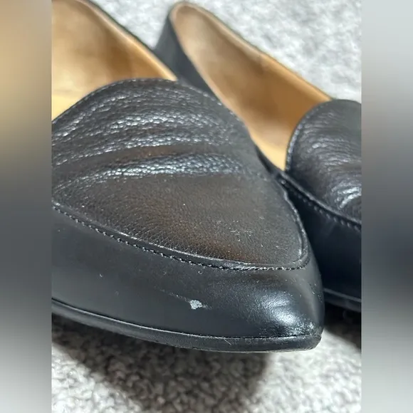 Everlane Modern Point Black Leather Loafers - Women’s 8 - Made in Italy
