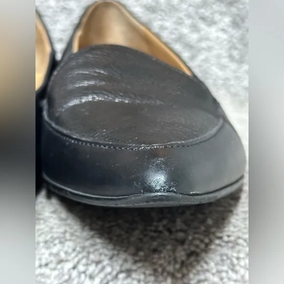 Everlane Modern Point Black Leather Loafers - Women’s 8 - Made in Italy