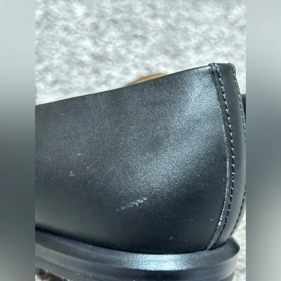 Everlane Modern Point Black Leather Loafers - Women’s 8 - Made in Italy
