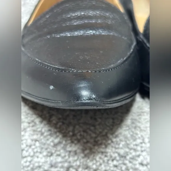 Everlane Modern Point Black Leather Loafers - Women’s 8 - Made in Italy