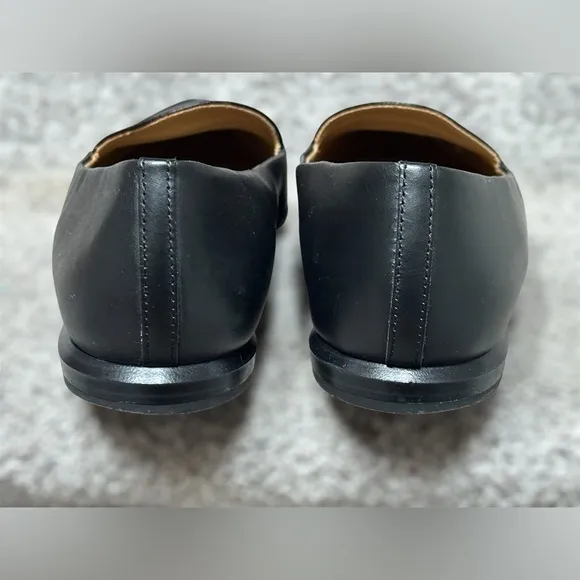Everlane Modern Point Black Leather Loafers - Women’s 8 - Made in Italy