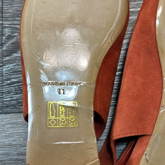 Everlane suede/ leather flat sandals Made in Italy woman's size 11 (d182)