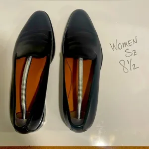 Everlane The Modern Loafer Leather Slip On Stacked Heel Women’s Size 8.5 Black