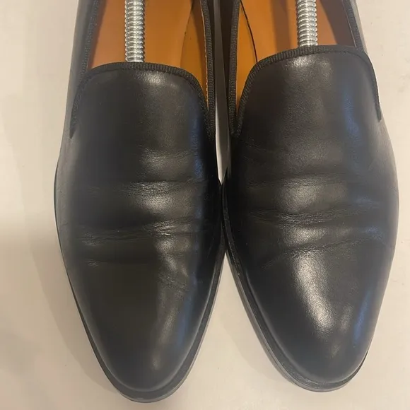 Everlane The Modern Loafer Leather Slip On Stacked Heel Women’s Size 8.5 Black