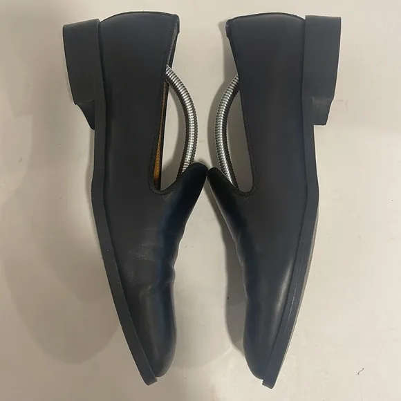 Everlane The Modern Loafer Leather Slip On Stacked Heel Women’s Size 8.5 Black