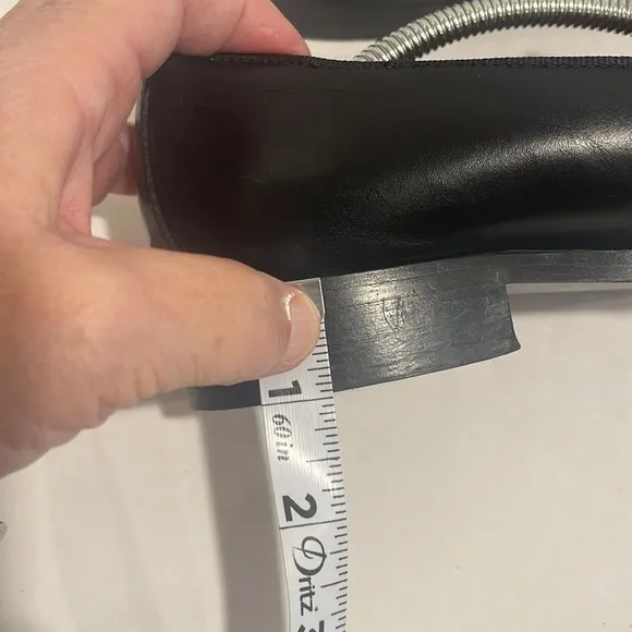 Everlane The Modern Loafer Leather Slip On Stacked Heel Women’s Size 8.5 Black