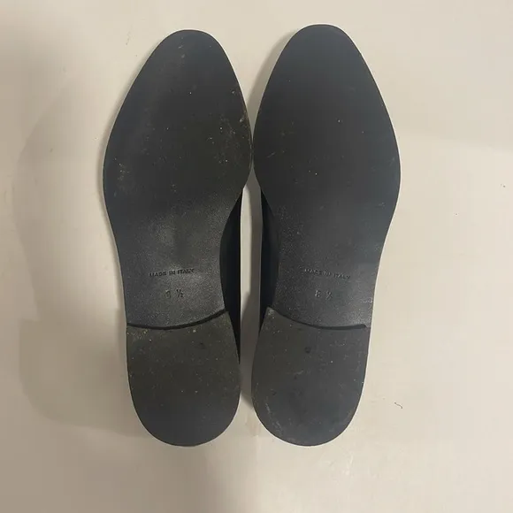 Everlane The Modern Loafer Leather Slip On Stacked Heel Women’s Size 8.5 Black