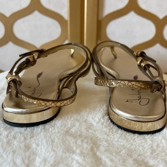 FABI  gold flat sandals size 36 new