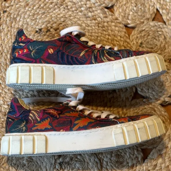 FARM RIO Sunset Forest Platform Sneaker in Sunset Forest Brown, EU 39 - 8.5 US