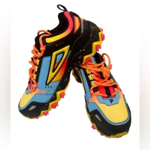 FILA Multicolor Chunky Trail Sneakers Colorful Hiking Shoes  Size US 6