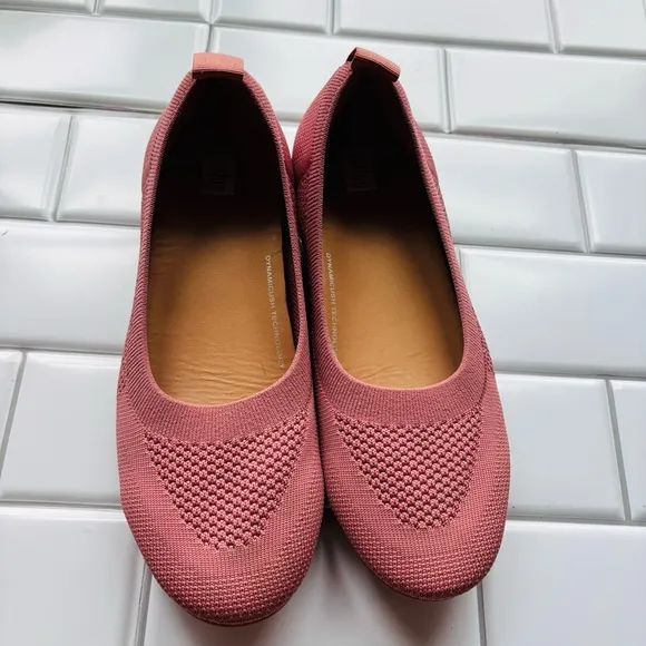 FitFlop Allegro Ballerina Knit Rose pink size 8.5