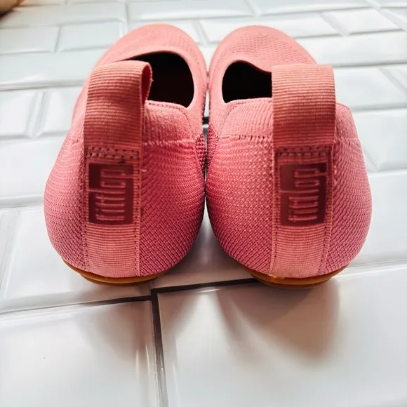 FitFlop Allegro Ballerina Knit Rose pink size 8.5