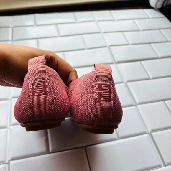 FitFlop Allegro Ballerina Knit Rose pink size 8.5