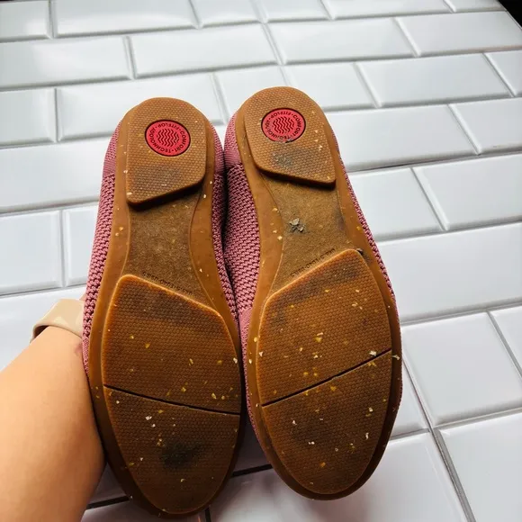 FitFlop Allegro Ballerina Knit Rose pink size 8.5