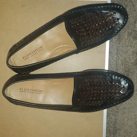 Florsheim braided weave leather dress shoes 13