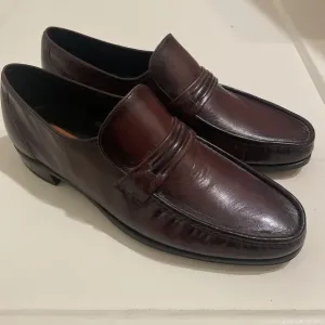 Florsheim Como Black Cherry Leather Dress Shoe Slip On Loafer Mens Size 13 D