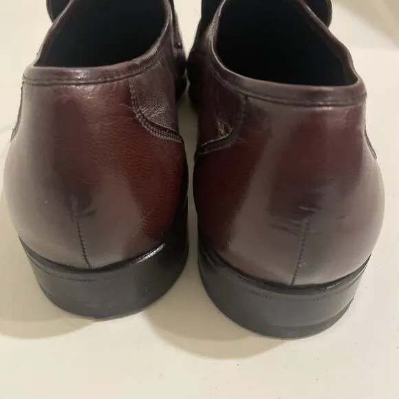 Florsheim Como Black Cherry Leather Dress Shoe Slip On Loafer Mens Size 13 D