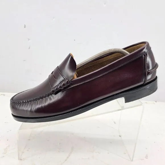 FLORSHEIM FLS Mens  Burgundy Brown Classic Beefroll Penny Loafers Sz 11 EEE