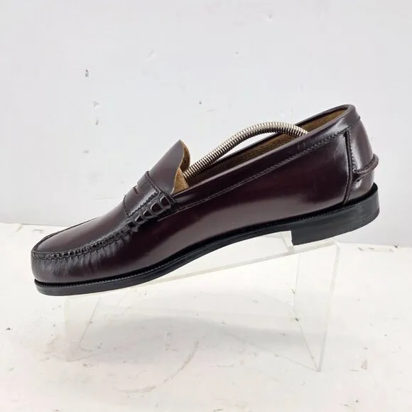 FLORSHEIM FLS Mens  Burgundy Brown Classic Beefroll Penny Loafers Sz 11 EEE
