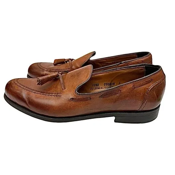FootJoy Classics Brown Leather Tassel Loafers Made in USA 75499 Men Size 11.5 B