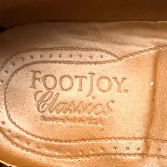 FootJoy Classics Brown Leather Tassel Loafers Made in USA 75499 Men Size 11.5 B