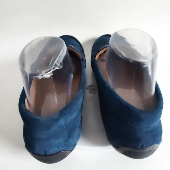 Footjoy Loafers Mens Size 8 M Cobalt Blue Suede Golf Club Casual Horse Bit 79062