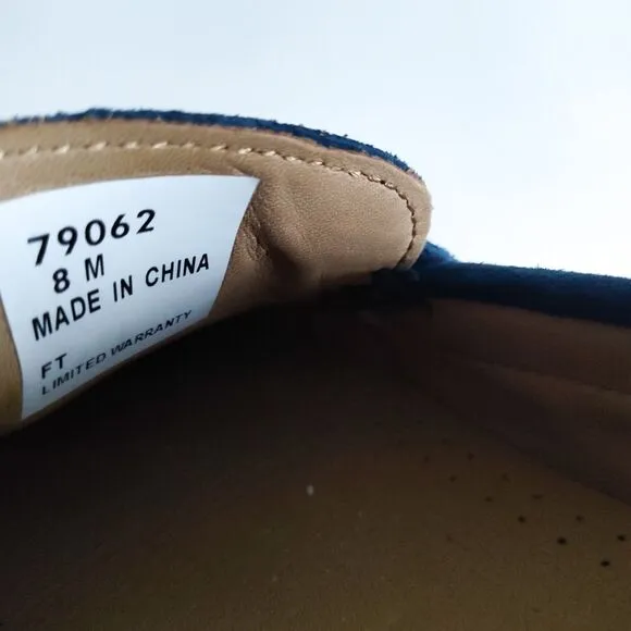 Footjoy Loafers Mens Size 8 M Cobalt Blue Suede Golf Club Casual Horse Bit 79062