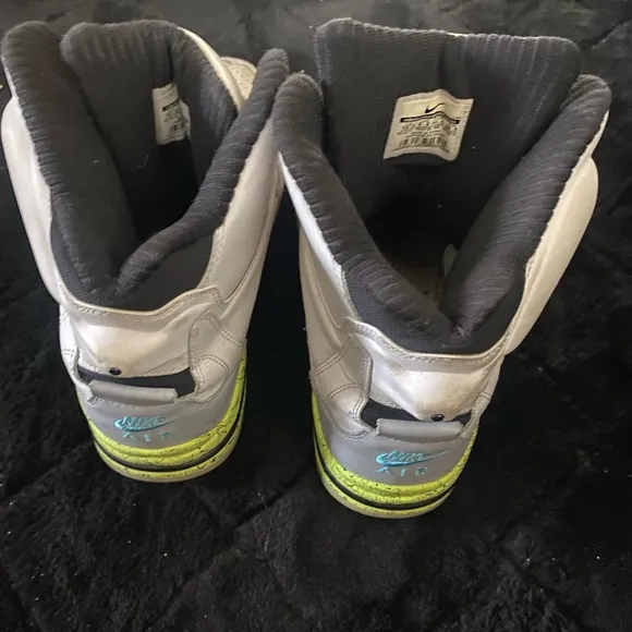 FORCE White and Black High-Top Sneakers