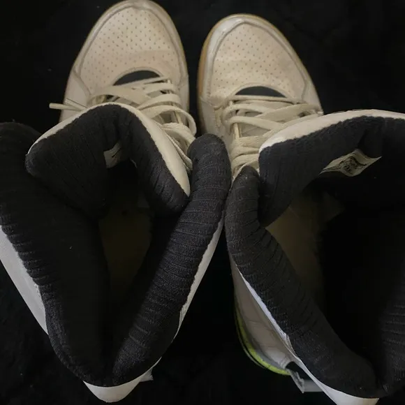 FORCE White and Black High-Top Sneakers