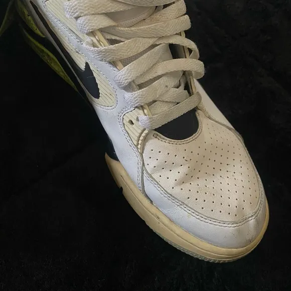 FORCE White and Black High-Top Sneakers
