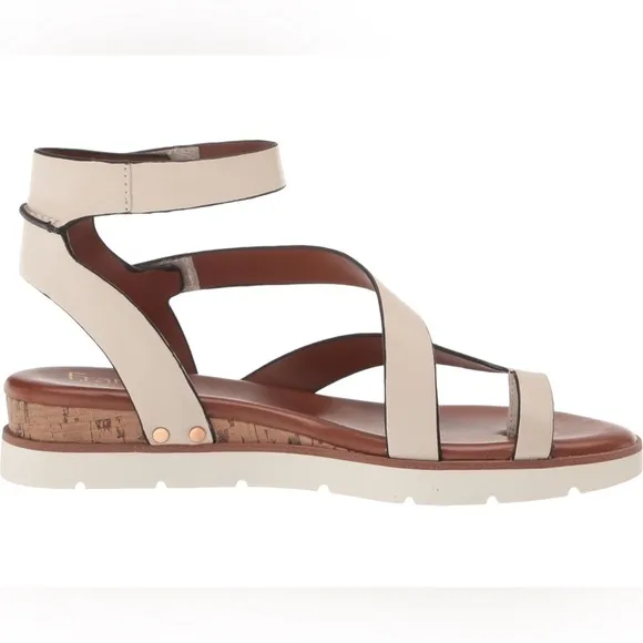 Franco Sarto Women's Daven Flat Gladiator Sandals, Putty 9