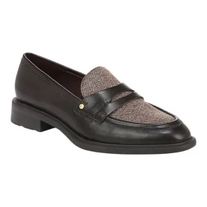 Franco Sarto Women's Edith Almond Toe Penny Loafers Brown Size 9