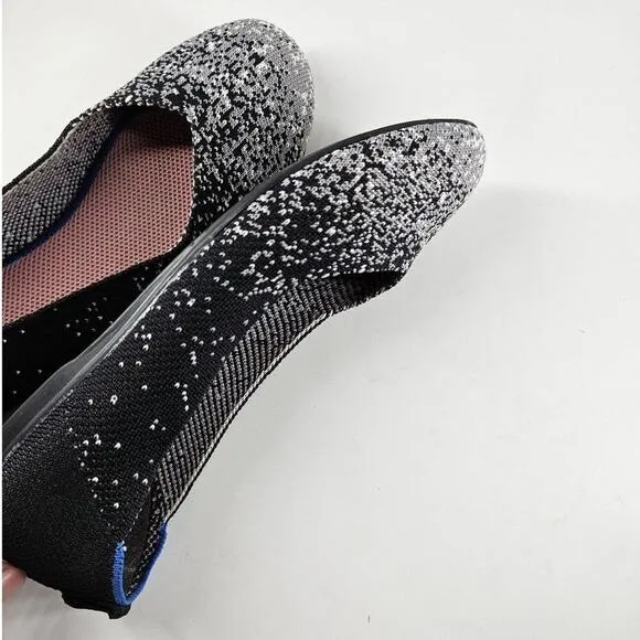 Frank Mully Women Ballet Flats Round Toe Knitted Soft Lightweight Women's 6