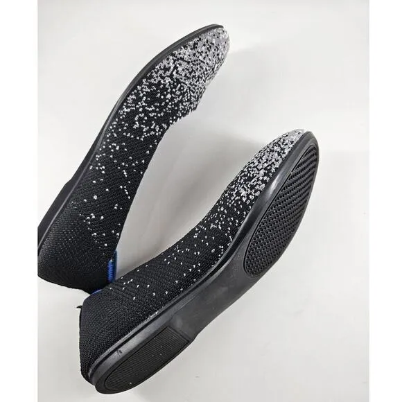Frank Mully Women Ballet Flats Round Toe Knitted Soft Lightweight Women's 6