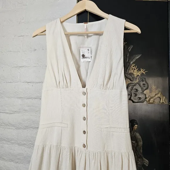 Free People Beach Neutral Best Dressed Midi by free-est Sz S NWT
