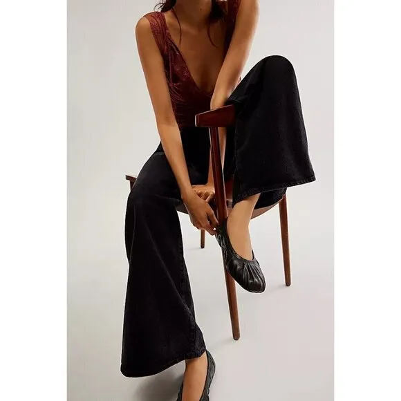 FREE PEOPLE Cara Ballet Flats / Black