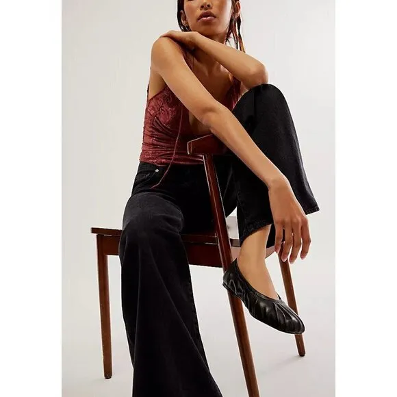 FREE PEOPLE Cara Ballet Flats / Black