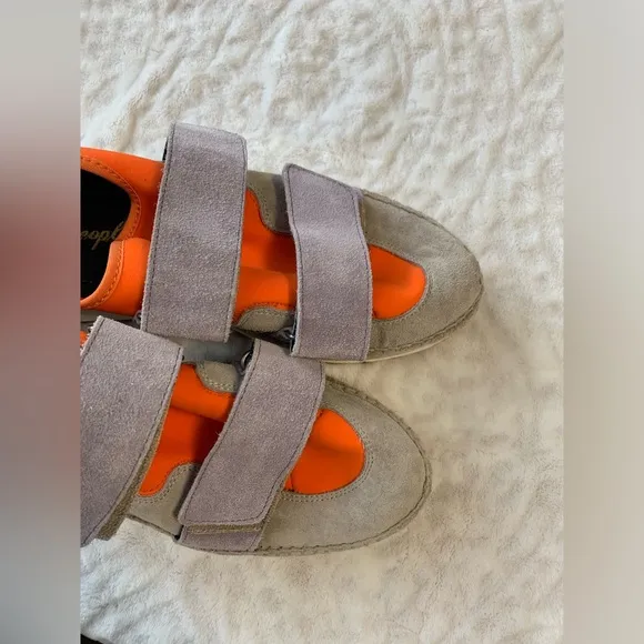 Free People Chapmin Double Take Sneaker In Tiger Lily Size 39