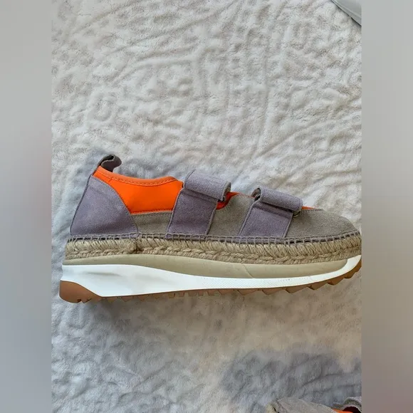 Free People Chapmin Double Take Sneaker In Tiger Lily Size 39