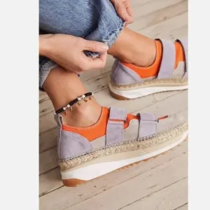 Free People Chapmin Double Take Sneaker In Tiger Lily Size 39