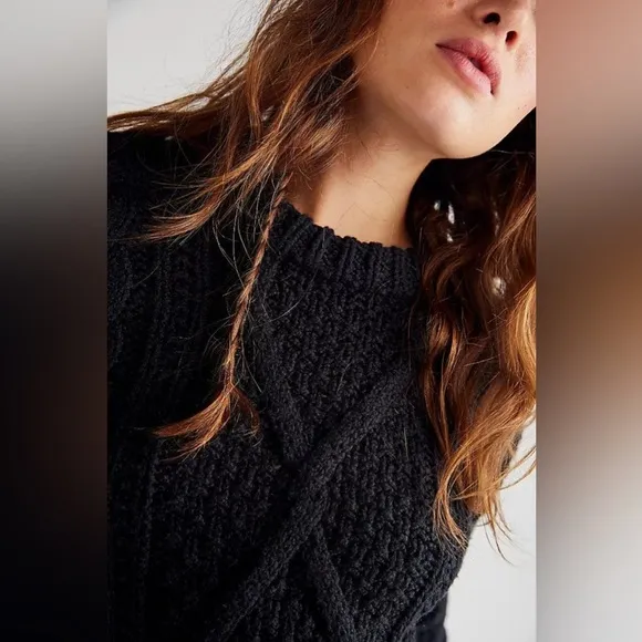 Free People Cutting Edge Cable Sweater