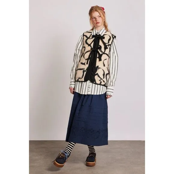 Free People Damson Madder Marta Borg Gilet $155